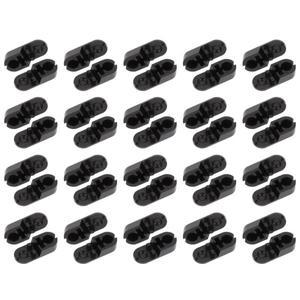 25Pcs 블랙 풀 비드 커넥터 체인 코드 클립 블라인드 액세서리 수직 그늘 구성 요소 롤러 블라인드 부품 플