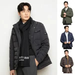 포근한 구스다운 남자 겨울 방풍 발수 골프 자켓 꾸안꾸 아우터 파3