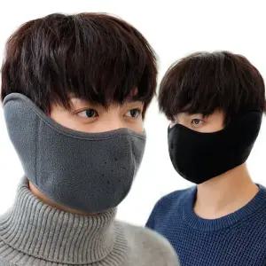 겨울 스포츠용 KC인증 귀도리마스크 올인원 방한 안면마스크 귀마개 일체형 통기성 보온마스크