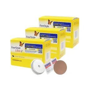 리브레2 무채혈 연속혈당측정기 3개 (42일분)+패치3매+알콜솜6매