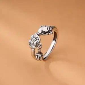 [하프클럽/]소원성취 인기 행운과 성공 순은연꽃 감성 물고기 비