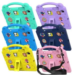 갤럭시탭 S11 케이스 애니멀비츠 에바폼 유아 아동 손잡이 케이스 거치대 어깨끈