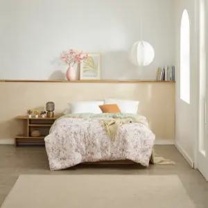 아리나 플란넬 차렵이불 Q 단품 - 오렌지