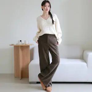 [르포엠][최초가 89,900원][르포엠]모넬르 코듀로이 와이드 팬츠