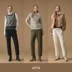 [ATTS] 장기모 패딩팬츠 3종 , 여성_23991600_643008