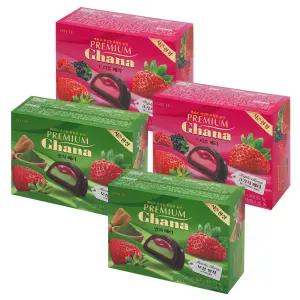 [한번에먹자] 한정판 초콜릿 혼합세트 / 가나 프리미엄 트리플베리 68g + 가나 프리미엄 말차베리 68g / 각2개씩, 총4상자