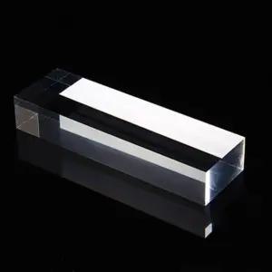 [GE가은스토어] 사각 투명 아크릴 판 10X3cm 20T 재단 원판 판넬 막대 투명블럭