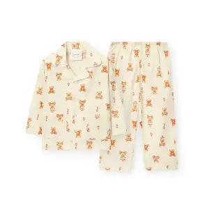 [롯데백화점]오르시떼 아동 G219 핫도그베어 긴소매 파자마 세트 OR25WKGEG219