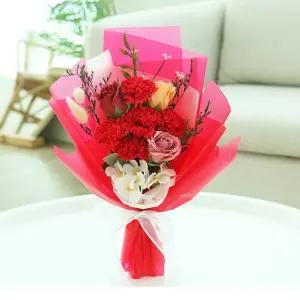 국산 고급 수공예 비누꽃다발 쇼핑백 스승의날 어버이날 선물