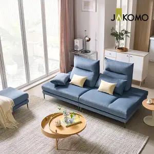 [자코모] 어보브 스윙 3인 기능성 젠위브 패브릭 소파+스툴