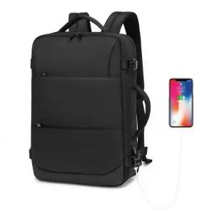 [하프클럽/]대학생 트렌드 올 남자 캠퍼스 노트북 가방 검정 백팩