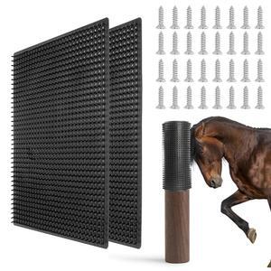 GINDOOR 말 긁기 포스트 패드 및 소 패널 소규모 농장 동물 염소 양 돼지-2 팩용 소프트 터치 가려움 완화