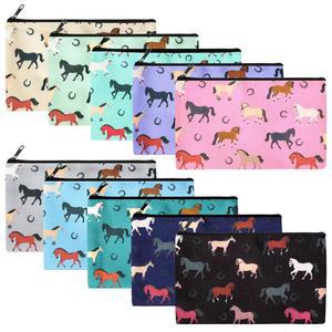 여성용 말 메이크업 화장품 가방 선물 지퍼 지갑 여행용 세면도구 정리함 여성 카우걸 생일 동료를 위한 일반 20개