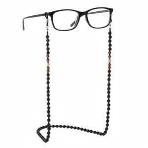 비즈 염주 가방걸이 마스크스트랩 레트로 안경줄 블랙 아크릴 A타입