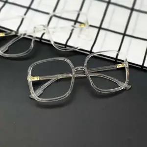 뿔테안경 알없는 패션 사각 뿔테 안경테 안경태 투명