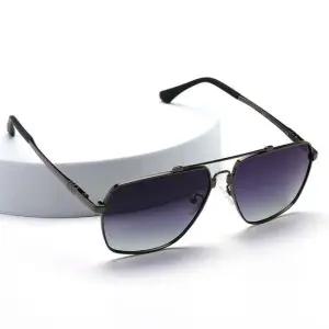 남성 빅사이즈 편광 스퀘어 보잉 선글라스 투톤블랙