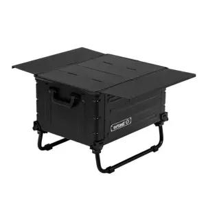 캠핑 상판 테이블 용품박스 알루미늄 설봉제 블랙 트레이