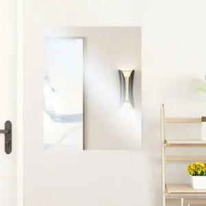 벽에 붙이는 안전 아크릴 거울(30x40cm) (직사각)/거울/부착식/부착/벽면/붙히는/벽/장식