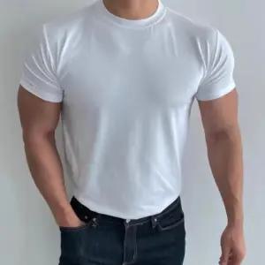 남자 슬림핏 무지컬러 라운드넥 반팔 티셔츠