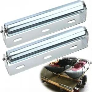 스탠드가 있는 직경 1.5인치 컨베이어 롤러 카약 트레일러용 10인치 아연 도금 스틸 롱 헤비 듀티 및 목공