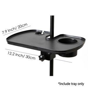 M2EC 조정 가능 마이크 스탠드 다기능 소형 품목 브래킷 선반 휴대용 홀더 사운드 카드 트레이