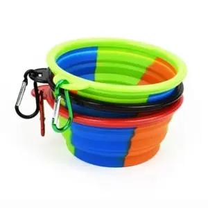 접이식 반려동물 식기 고양이 물그릇 강아지 그릇 이동식 식사 용기 (WFJ64C9)