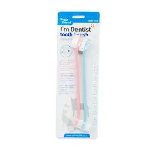 고품질 일반모 칫솔 2P 아임 애완용 덴티스트 (WFJQK1A)