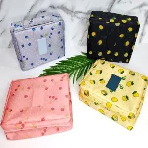 화장품파우치 대형 천 백인백 가방 핑크 (WFJPV93)