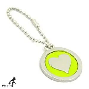 고품질 하트문양 고반사 강아지 이름표 인식표 (WFJQMO8)