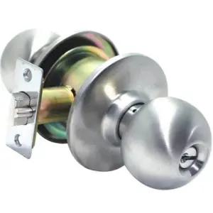 침실 원형 손잡이 실버 열쇠형 그레이 색상 실내문 장식 (WFJ51QO)