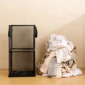 접이식 메쉬 바구니 다목적 보관함 빨래 수납 (WFJ5TT9)