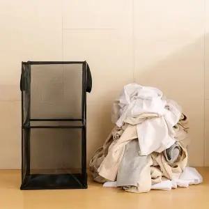 접이식 메쉬 바구니 다목적 보관함 빨래 수납 (WFJ5TT9)