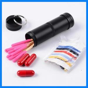 생존 인감 캡슐 트렁크 EDC 방수 하이킹 상자 컨테이너 야외 건조 병 홀더 보관 캠프 의학 일치 알약 케이