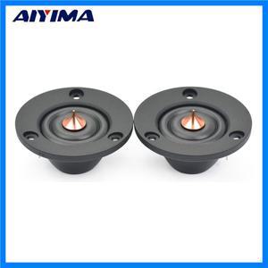 AIYIMA 2Pcs 2 인치 트위터 스피커 4 옴 6 옴 40W HIFI 실크 돔 고음 발열 오디오 스피커 DIY 자동차 수정