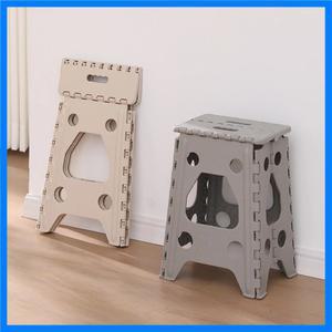 야외 휴대용 접이식 의자 플라스틱 벤치 접이식 작은 벤치 낚시 벤치 해변 의자 베이지