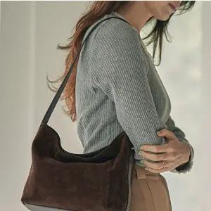 호재 [정상가:178,000원] 트위그 소가죽 스웨이드 숄더백 _3컬러