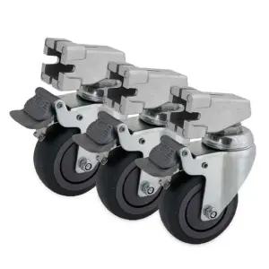 캐스터 카메라 스탠드용 바퀴 카메라삼각대 80mm (WFJR092)