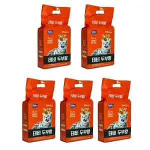 오리지날 x 5개입 7L 모래 두부왕 가는입자 고양이 1 (WFJR2EU)