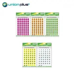 유니온플러스 숫자스티커 307 12mm 팬시스티커 (WFK4B1S)