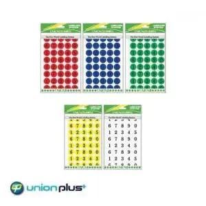 유니온플러스 숫자스티커 306 16mm 팬시스티커 (WFK4B1R)