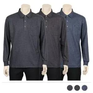 고품질 30대남성 40대남성 면 긴팔티 카라티셔츠 봄 PK티 (WFJRERC)