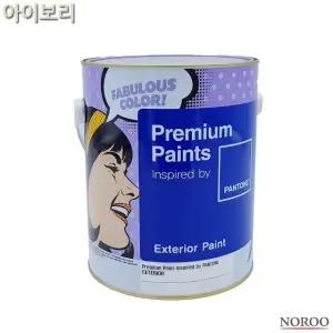 팬톤 외부용 무광 수성 페인트 아이보리 4L 4종 택1 (WFK4B8E)
