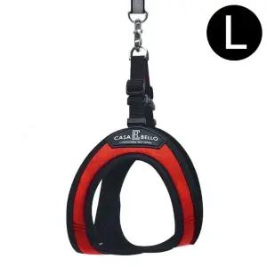 강아지 레드 L 하네스 스웨이드 NO1 (WFJR3FF)