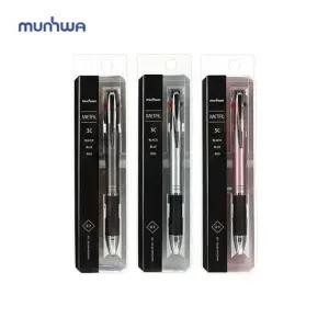 문화 메탈 3색 볼펜 에스 3종 택1 (WFK4BAU)