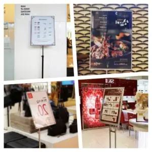 A3 자석 스탠드 블랙 프로모션 테이블 (WFJ6X1V)