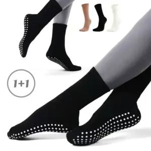 안티슬립 2개 양말 실리콘바닥 논슬립 미끄럼방지 (WFJ689R)