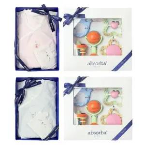 압소바 유아PG 토곰이 모달 배냇슈트+딸랑이2종세트 (A1A140110)