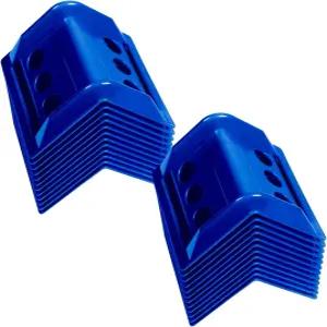 24팩 4인치 플랫베드 엣지 프로텍터 코너 - 트레일러 하중을 위한 튼튼한 플라스틱 가드 래칫 및 윈치