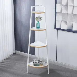 수납 4단 코너선반모서리 구석 수납 실용적 스탠딩 다용도 틈새 (WFK5OKJ)