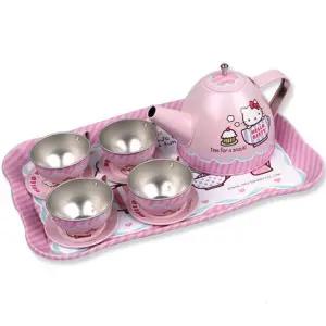 여아 헬로키티 철제 찻잔 주전자 쟁반세트 키카 어린이날 신나는